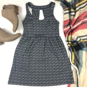 Urban Outfitters patterned open back mini dress